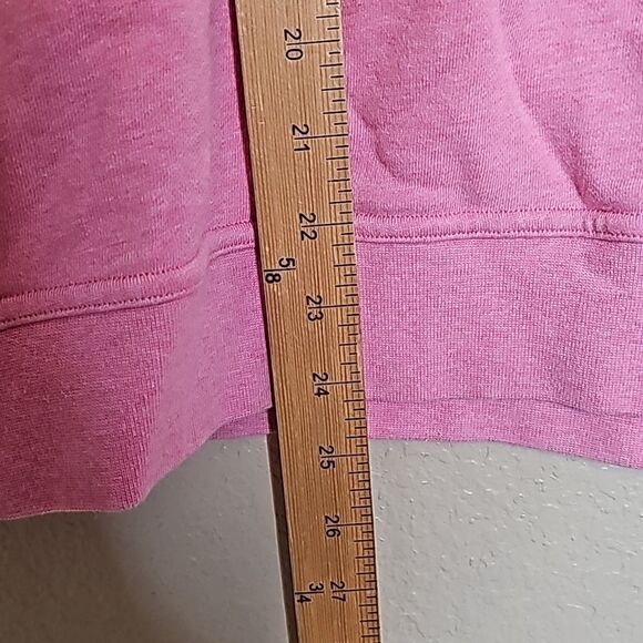 Lululemon 2 All Yours Crew Terry Heathered Azalea Pink Sweatshirt cotton - Picture 6 of 10
